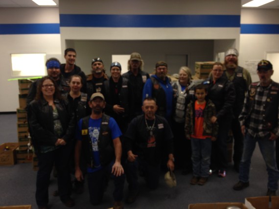 We Want to Thank the N.E.W.S Cycle Club for there large Donation of 1600lb of food for the food for family food drive